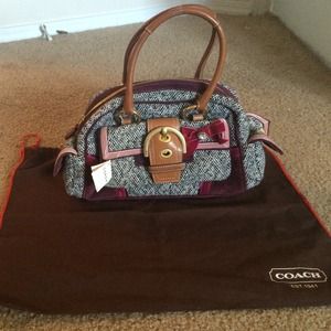 Coach Tweed Satchel Bag