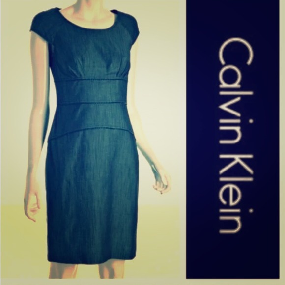 Calvin Klein Black Zipper Dress Size 6