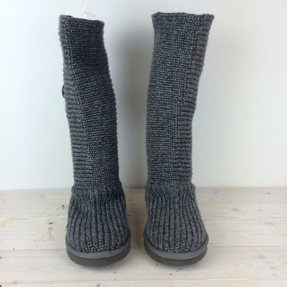UGG Shoes - UGG Classic Cardy Boots in Grey UGG Shoes - UGG Classic Cardy Boots in Grey
