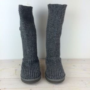 UGG Shoes - UGG Classic Cardy Boots in Grey UGG Shoes - UGG Classic Cardy Boots in Grey