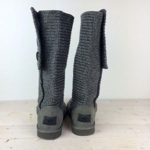UGG Shoes - UGG Classic Cardy Boots in Grey UGG Shoes - UGG Classic Cardy Boots in Grey