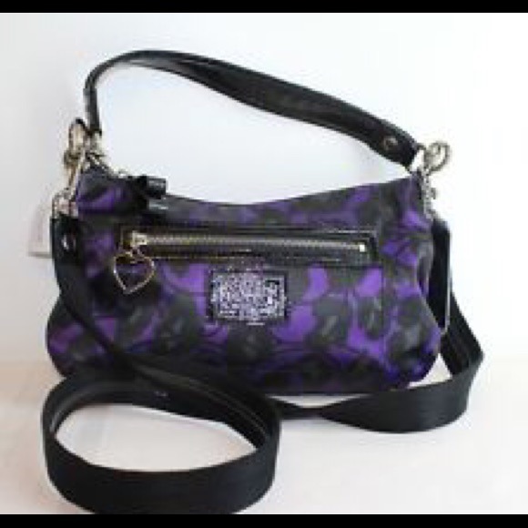 crossbody bag & wrislet coach leopard