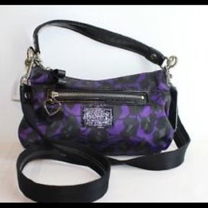 crossbody bag & wrislet coach leopard