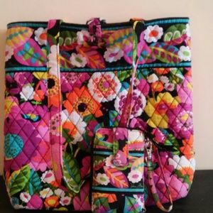 Vera Bradley va va bloom tote and wristlet