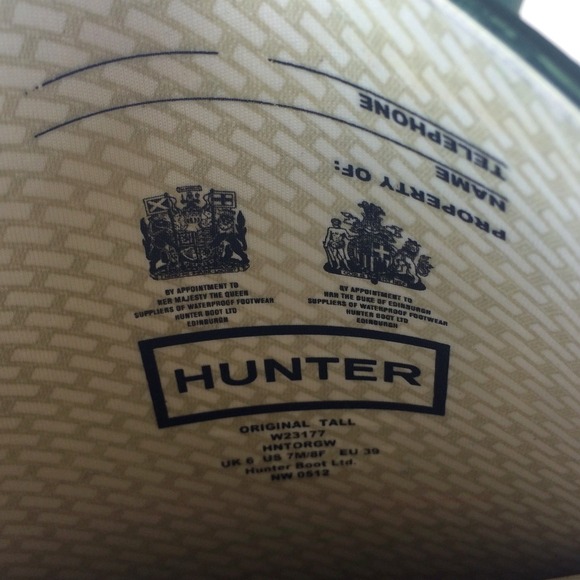 Hunter Shoes - Green Hunter "Original Tall" Rain Boots Hunter Shoes - Green Hunter "Original Tall" Rain Boots
