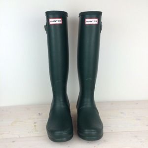 Hunter Shoes - Green Hunter "Original Tall" Rain Boots Hunter Shoes - Green Hunter "Original Tall" Rain Boots