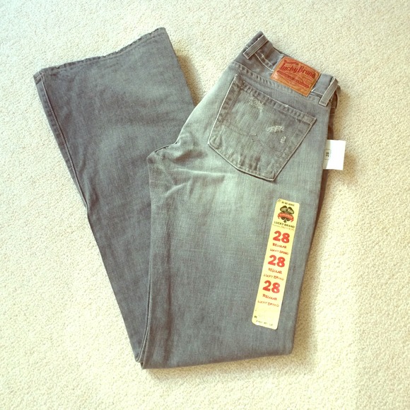 NWT Lucky Brand Lil' Maggie Jeans in Gray Denim