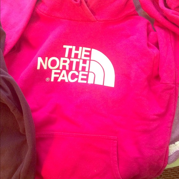 North face sweatshirt & north face white pullover