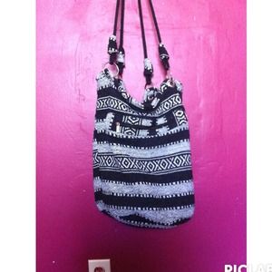 Black and white bag