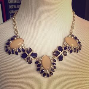 Ann Taylor statement crystal necklace