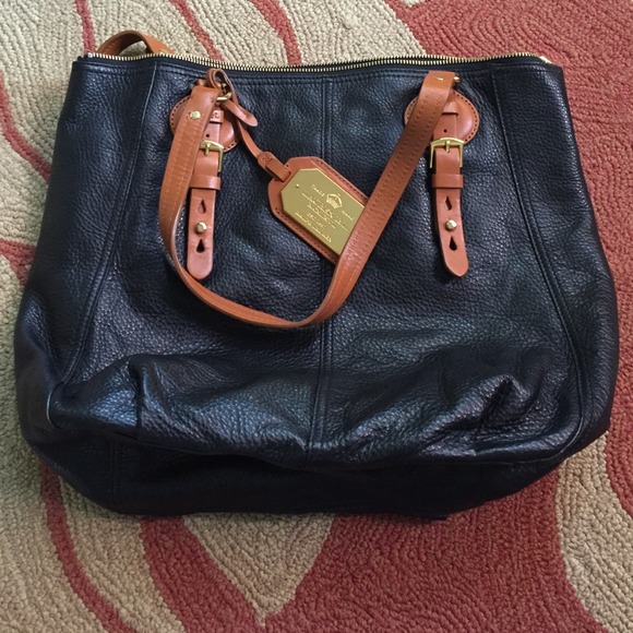 Ralph Lauren black leather bag