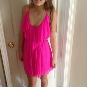 SOLD.....Haute Hippie Hot Pink Romper!