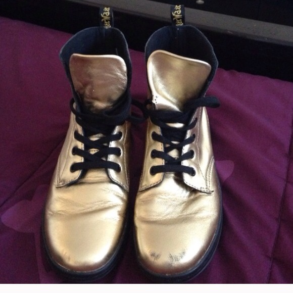 AUTHENTIC Gold Dr. Martens