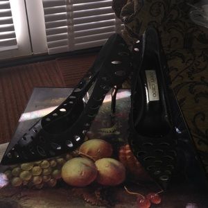 Jimmy Choo AUTHENTIC Black Suede Pumps Sz 8.5