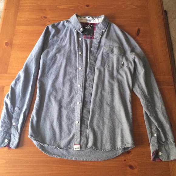 Vans men's button down long sleeve shirt
