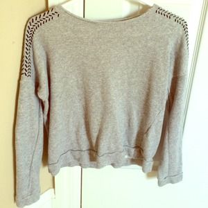Grey sweater w/ black sequin detailing
