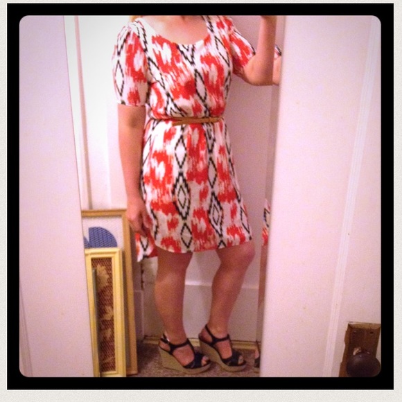 Donated!! Aztec Tribal hi-low dress - Picture 2 of 4