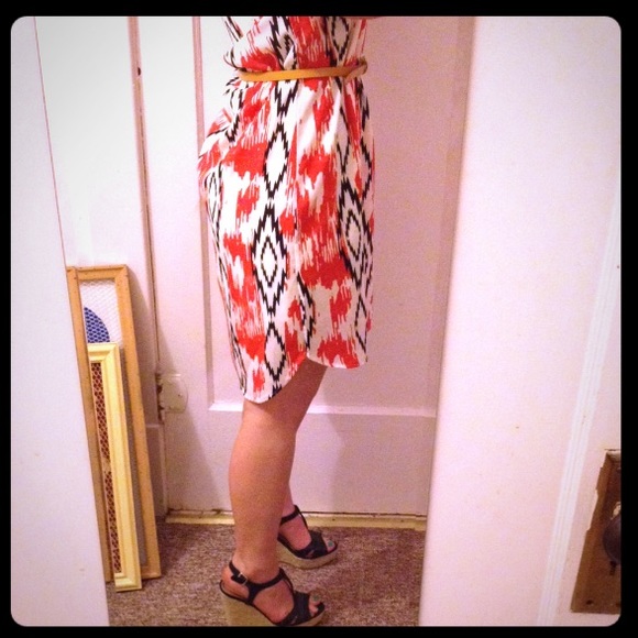 Donated!! Aztec Tribal hi-low dress - Picture 3 of 4