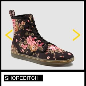 Dr. Marten Victorian Flower canvas boots