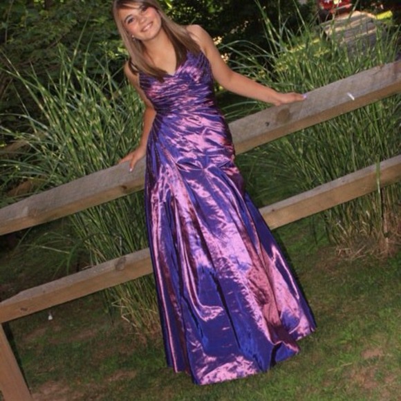 Pretty purple special occasion dress