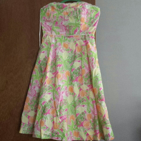Beautiful Lily Pulitzer strapless dress
