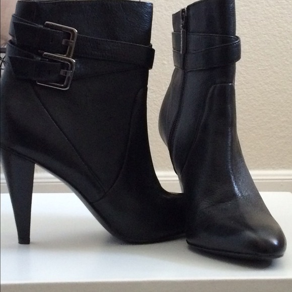 Calvin Klein Leather Ankle Boots - Like New