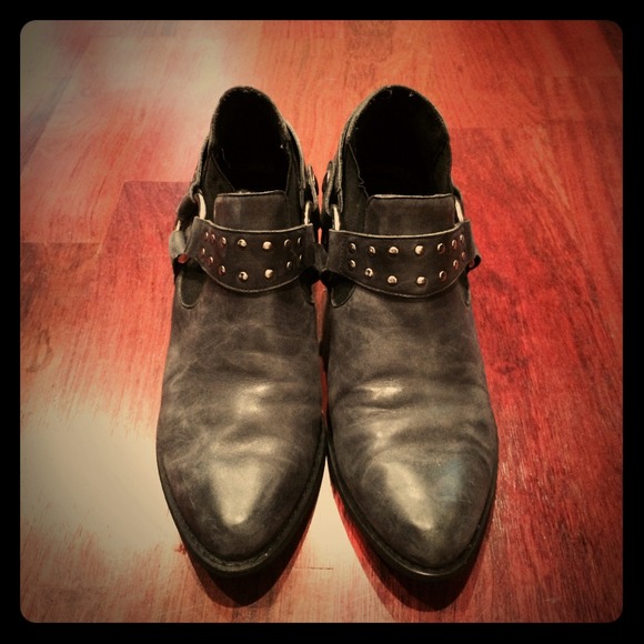 Black booties. YEEHAW Brand