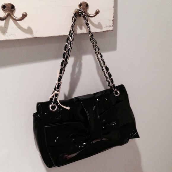 Flash sale! NWT High Fashion Black Patent Handbag