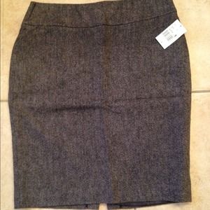 Grey tweed cabi skirt
