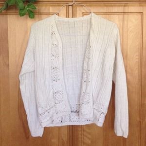 Off-White Button Cardigan
