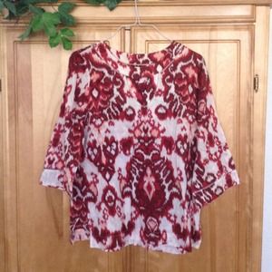 Fiery Red Cotton Tunic