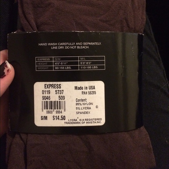 NWT Brown Capri Tights from Express - Picture 2 of 2
