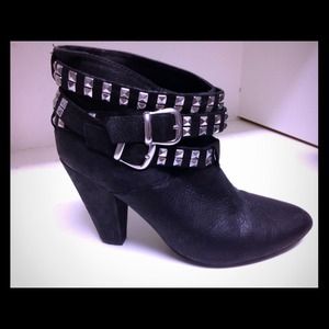Zara, black studded Bootie