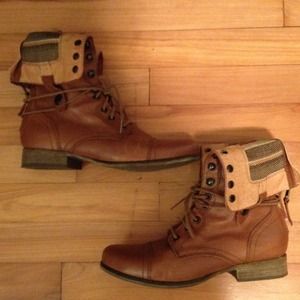 Steve Madden fold down combat boots