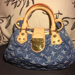 PLEATY DENIM BAG 100% AUTHENTIC LOUIS VUITTON