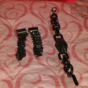 Earrings and Bracelet