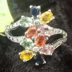 Multi-color Sapphire Ring