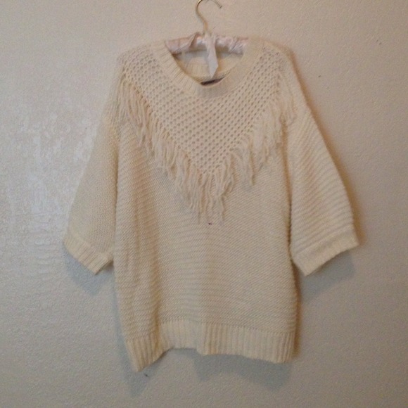 Rubbish fringe cozy sweater