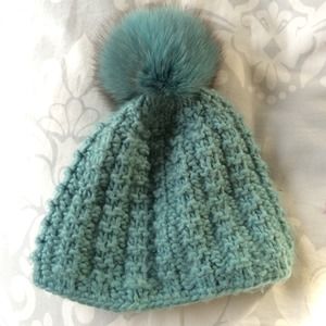 Genuine Fox Pompom Hat Kyi Kyi