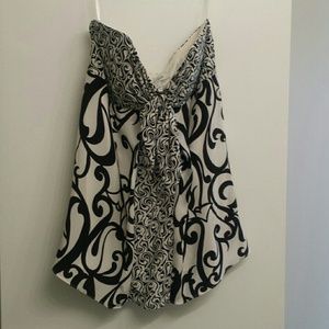 White House Black Market strapless top