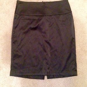 Black pencil skirt