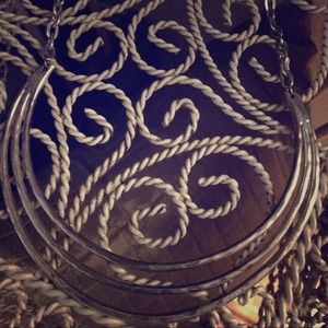 Gold statement necklace