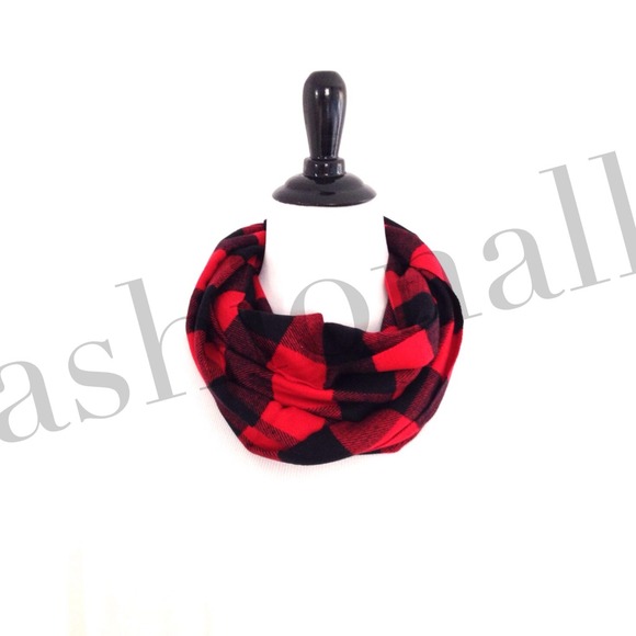 Plaid Scarf Cashmere Feel - Picture 3 of 4