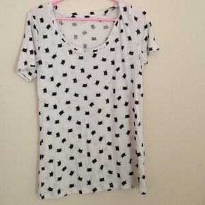 Cat print t-shirt