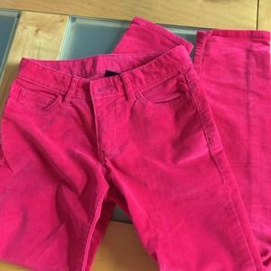 Girls Gap skinny Curdoroy hot pink jeans