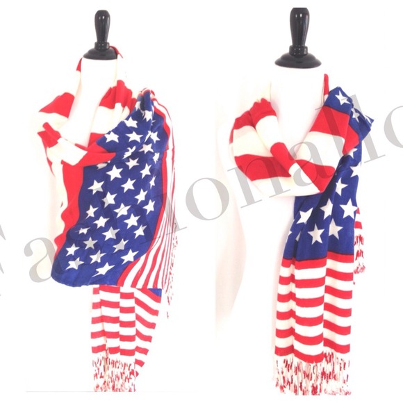 American Flag Scarf/Shawl - Picture 4 of 4