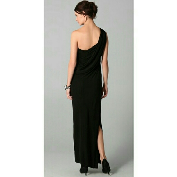 Haute Hippie one shoulder shirred gown - Picture 2 of 4