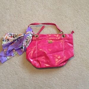 Pink coach purse