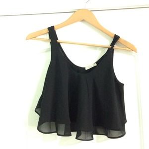 Black crop swing tank