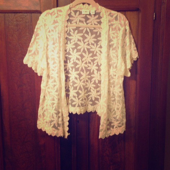 Cream Lace Shrug